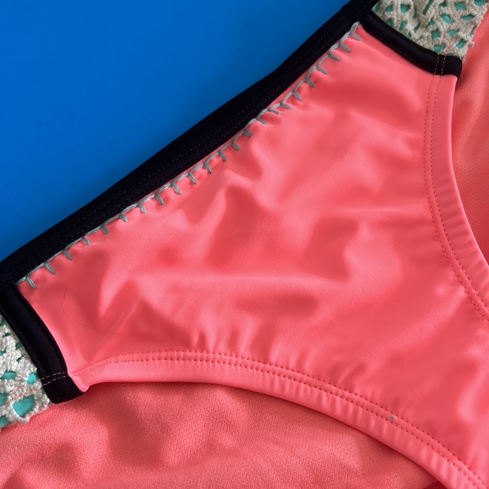 Coral Peach Smoothie Swimwear Bikini Bottom - Picture 4 of 9